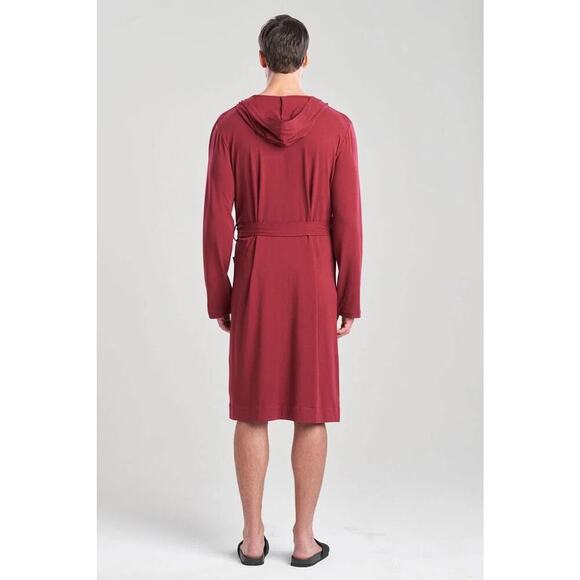 Natori Men’s XL Galen Cotton Modal Hooded Robe NWT - Picture 5 of 5